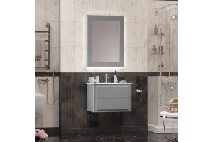 Зеркало с подсветкой Opadiris Луиджи 70 серый матовый - 2