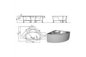 Ванна акриловая Kolpa San Royal 130х130 белый - 3