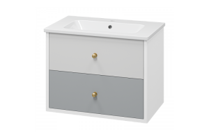 Тумба под раковину Brevita Анастейша 80х57 серый (Ана-06080-01-012Я) - 2