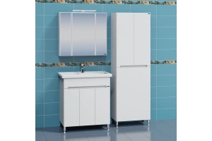 Тумба с раковиной напольная Санта Лондон 80 белый - 3