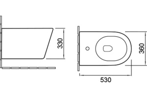 Биде подвесное Vincea Piatti VB1-11 белое - 2