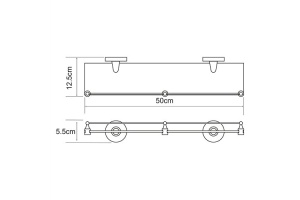Полка Wasserkraft Rhein K-6244 с бортиком - 3