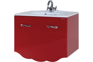 Мебель для ванной Bellezza Версаль 80 красная 1 внутренний ящик - 2