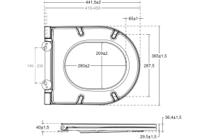 Крышка-сиденье Allen Brau Reality с микролифтом белый - 3
