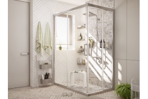 Душевой уголок STWORKI Карлстад DE019RC80140200 140x80 см профиль хром матовый - 3