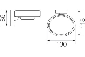 Мыльница Veragio Bonjour VR.BNR-7850.BR бронза - 2