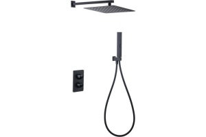5.21016-31 INFINITY V.2 Термостат Vernet+Душ Slim 300мм+Душ.набор,Easy box,черн.мат (265466)