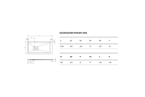 Поддон для душа EXCELLENT Arda 120x90 серый - 3