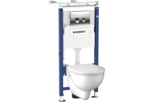 Комплект Geberit Kolo New Eco 458.122.NE.1 унитаз + инсталляция + крышка-сиденье