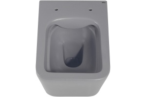 Подвесной унитаз Abber Rechteck серый матовый с сиденьем микролифт - 2