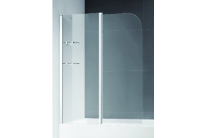 Шторка на ванну Cezares ECO-O-V-12-120/140-P-Cr-L стекло punto - 2