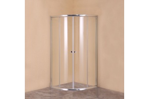 Душевой уголок Agger A01 080TCR/G 80х80, прозрачное стекло - 3
