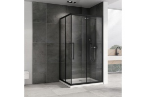 Душевой уголок Abber Schwarzer Diamant 120х90 черный, матовый (AG02129BH) - 2