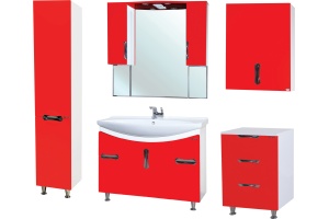 Шкаф Bellezza Лагуна 60 красный - 2