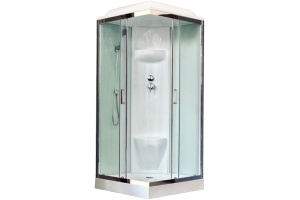 Душевая кабина Royal Bath 80х80 хром стекло прозрачное