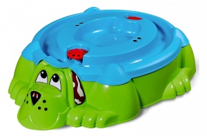Песочница KIDS Собачка с крышкой 432