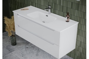 Тумба под раковину подвесная Sancos Norma 2.0 80 белая глянцевая - 3