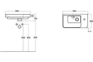Раковина STWORKI 55 11054-KL - 2