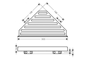 Угловая корзинка AddStoris Hansgrohe 41741000 - 2