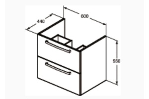 Тумба под раковину Ideal Standard  (E3240WG) - 2