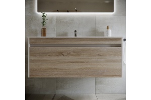 Тумба под раковину подвесная Sancos Smart 120 белая - 2