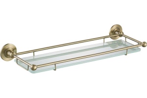 Полка в ванну стеклянная Timo Nelson 160072/02 антик