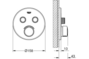 Смеситель Grohe Grohtherm SmartControl 29145000 для душа - 2