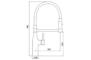 Смеситель для кухни Gappo черный - 3