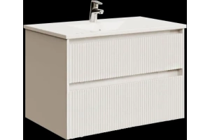Тумба под раковину Sanvit Рольф-2 75 белый глянец