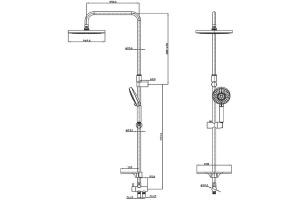 Душевая стойка Iddis Mirro MIRSB5Fi76 - 2