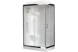 Душевая кабина Royal Bath HP 120х80 L стекло матовое задняя стенка белая