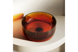 Раковина накладная ABBER Kristall 40 коричневый (AT2804Opal)