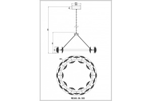 Подвесной светильник Wertmark Pamela WE160.30.303 - 2