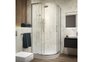 Душевой уголок STWORKI Хельсинки 100x100 см профиль хром матовый - 2