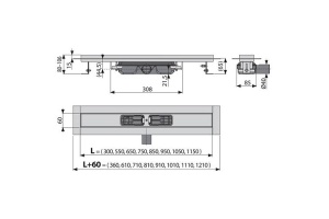Душевой лоток AlcaPlast  65 см (APZ106-650) - 3
