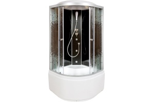 Душевая кабина DETO L810GMBLACK с высоким поддоном, с сиденьем - 2