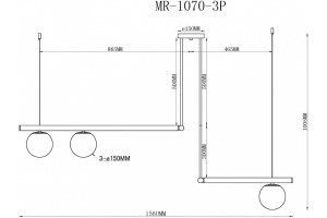 Светильник на штанге MyFar Jenifer MR1070-3P - 3
