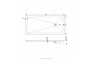 Душевой поддон прямоугольный RGW ST-G 16152811-02 - 2