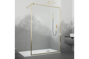 Душевая перегородка  RGW Walk In WA-12G 90x195 профиль золото стекло прозрачное