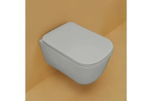 Унитаз подвесной Kerasan Tribeca с сиденьем микролифт Grigio matt (511459) - 2