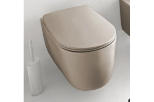 Унитаз подвесной Kerasan Nolita бежевый матовый (531481) - 2