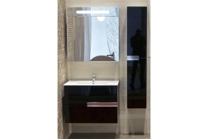 Тумба с раковиной Roca Victoria Nord Black Edition 80 черная - 2