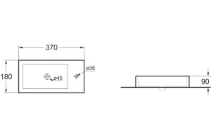 Раковина Vincea VBS-133R правая - 2