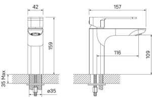 Смеситель Iddis Slide SLIBG00i01 для раковины - 3