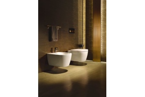 Унитаз подвесной Duravit Me by Starck с крышкой, белый (2528090000) - 3