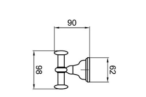 Крючок Webert Ottocento (AM500401015) - 2