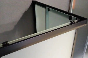 Душевой уголок Royal Bath HP 90x90 с поддоном профиль черный стекло матовое - 3