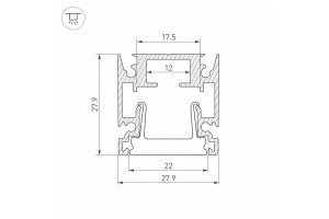Профиль накладной Arlight HR 034946 - 2