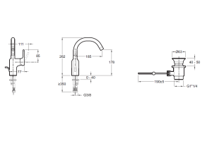 Смеситель для раковины Jacob Delafon Singulier хром (E10862-CP) - 2