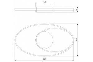 Накладной светильник Eurosvet Caroline 90250/1 белый - 2